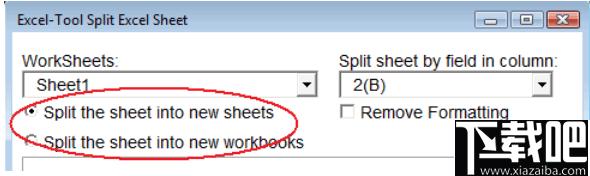Split Worksheet下载,办公插件,办公效率