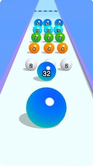 球球快跑2048手机版下载,球球快跑2048,2048游戏,滚球游戏